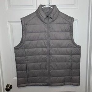 St. John's Bay Men's Gray Puffer Vest XXL Outerwear Outdoors Winter